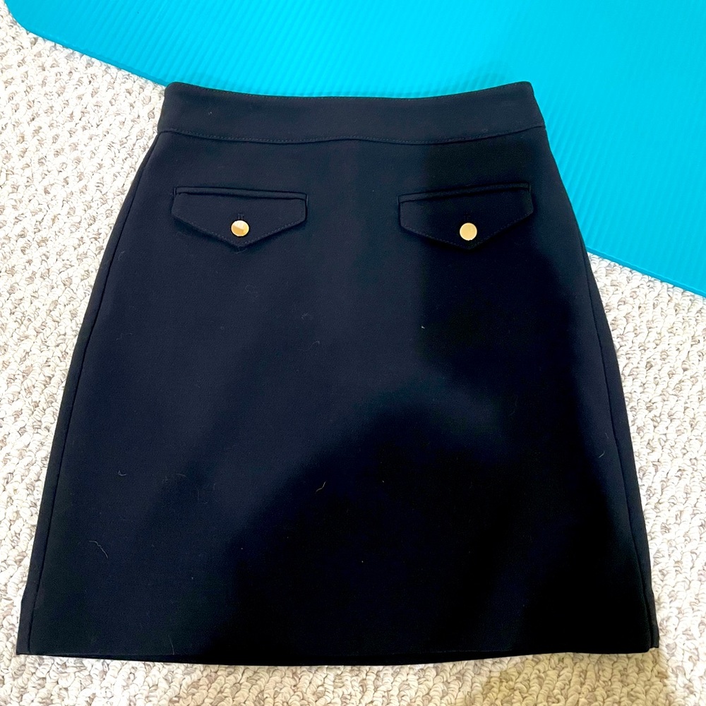 Loft black office skirt (size 00 / small) NWT